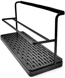 Selegna Baby Bottle & Dish Dryer - Space Saving Narrow Two Tier Tower Over Sink Instant Dry Rack (Black)