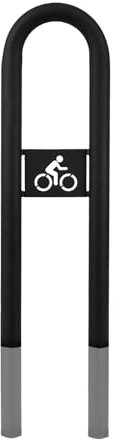 MORIA DESIGN Fahrradständer 110 x 25 cm Fahrrad-Logo Bodenparker für 2 Fahrräder | stabiler Fahrradhalter Boden für Fahrrad, Mountainbike | Fahrradanlehnbügel | galvanisiert, pulverbeschichtet