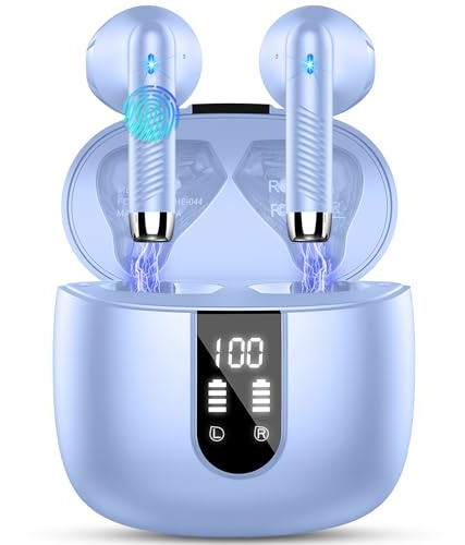 Drsaec Bluetooth-Kopfhörer, kabellose In-Ear-Kopfhörer mit ENC-Mic, kabellose Kopfhörer, IP7 wasserdicht, Touch-Steuerung