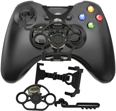 LiLiTok Mini-Lenkrad für XBOX 360 Wireless Game Controller, 3D-Druck Mini-Lenkrad Ersatz Zubehör für XBOX 360 Rennspiele Controller Joystick