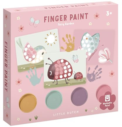 Little Dutch 126121 Fingermalset/Fingerfarbe - Fairy Garden