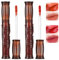 Kighdel 2PCS Lip Stain Peel off Peel off Stain Matte Lip Non-Stick Cup Lip Gloss Tint Peel off Waterproof Peel off Lip Liner High Color Lip Stain Lip Makeup for Women Girls (Shade 01 & Shade 03)