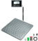 UNIWEIGH Paketwaage 200kg 440lbs,Digitale Postwaage,Starke Stahlplattform,Versandwaage mit LCD/Hold/Tara/Auto-Off Funktion,Waage für Gepäck/Lager,Batterie&USB Betrieben,Grau
