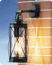 EDISHINE Wandleuchte Außen/Innen, Wandlampe mit Aluminiumrahmen und E27-Fassung, IP44 wasserdicht, Retro Wandbeleuchtung für Café, Bar, Terrasse und Hof, ohne Leuchtmittel, Schwarz