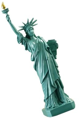 Wilgure Einzigartige 12-Zoll Libertys Statue Ornament Mit Kupfertönung Für Geschenke Und Party Heimdekorationsakzente