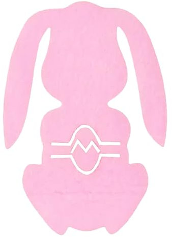 12 Piece Dinner Set Easter Bunny Tableware Silverware Rabbit Fall Cutlery Holder Bag Adorable Cutlery Holder for Party Utensil Pocket Fall Flatware Holders Easter Party Breakfast (15x11cm)