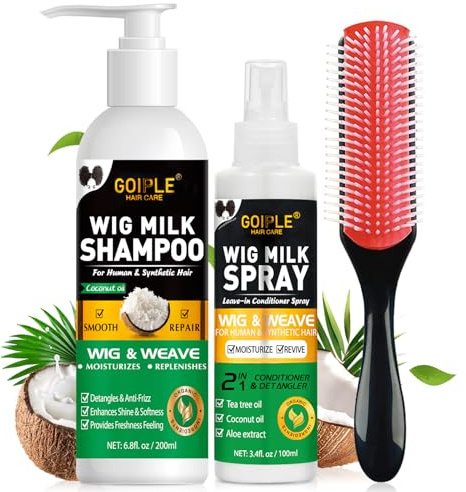 Shampooing Et Revitalisant Pour Perruque, Spray Pour Pour Cheveux Synthétiques, Spray Démêlant Pour Cheveux, Shampooing Pour Perruque Synthétique