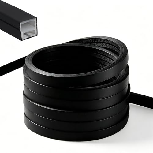 LED Schiene,Akustikpaneele LEDs Streifen 5m,LED Profil Silikon | Flexibles Silikon LED Profil,IP65 Wasserdicht LED Kanal Diffusor,für Decke Wand TV Akustikpaneel Beleuchtung