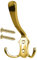 Stahlia Garderobenhaken GOLD (1 Stück) Haken zum Schrauben vintage Kleiderhaken Garderobe LANG Haken für Garderobe Metallhaken