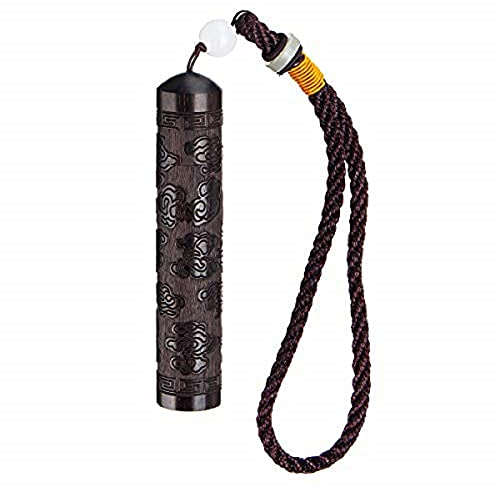 Schnupfen Flasche Löffel Bullet Ebony Portable Vial Duft Toothpick Case Container - #3 01