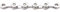 KMC Unisex – Erwachsene X12 Kette, Silber, 1/2 X 11/128 126GL