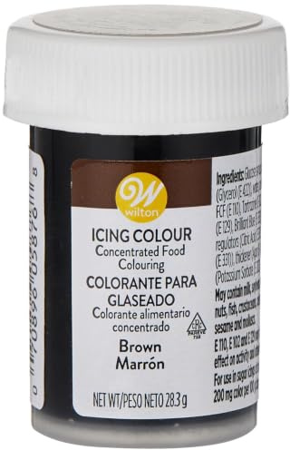 Wilton Icing Color Lebensmittelfarbe Paste, Brown, 28 g | Konzentriertes Lebensmittelfarbpaste zum Färben von Buttercreme, Marzipan, Fondant, Gumpaste, Glasur, Teig und mehr
