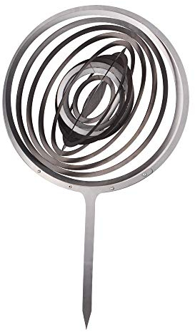 UNUS Garden Gartendeko Metallkugel Gartenstecker DIY Rostoptik für Garten Beet oder Terrasse (Groß 70cm)