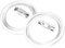 vidaXL 100x Buttonrohlinge mit Anstecknadel Sicherheitsnadel Buttons Rohlinge Ansteckbuttons für Badgematic Buttonmaschine Acryl 58mm