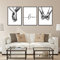 Affiches Tableaux Deco, 3Pcs Noir Blanc Style Décoration Murale Poster Deco Set, Tenant par la Main et Citation Amour Murale, pour Salon Café, Sans Cadre (30x40cm)
