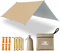 Ligero Toldo Camping Furgoneta Tarp Bushcraft 3X5 Impermeable Refugio de Supervivencia Multifuncional para Viajar Tienda de Campaña Toldo