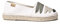 Espadrille pour Femme en Tissu de Coton - Rose - Kaki, 39 EU
