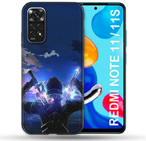 Cokitec Schutzhülle für Xiaomi Redmi Note 11 / 11S Manga SAO Sword Art Online Epee