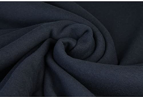 Alpenfleece SUSAN Kuschelfleece-0,5 m Schritte-Meterware-Winterfleece-Decken, Mäntel, Patchworkstoff-Breite ca.155 cm-360g/qm-35 Farben (Navy-041-SUSAN)