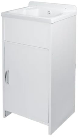 Lavabo con mueble de PVC y bañera de polipropileno mini L 42 x P 35 cm