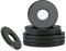 Qrity 10 Stück Flache Unterlegscheiben, M16 x 30mm, O Ring Distanzscheiben, Schwarz Dichtung Unterlegscheibe, Kohlenstoffstahl Dichtung Unterlegscheiben für Schrauben