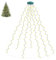 Oiamker Lichterkette Weihnachtsbaum WarmWeiß, 2M 280 LED Weihnachtsbaumbeleuchtung mit Ring und 8 Stränge Lichterkette, Wasserdicht Lichterkette Baum für Weihnachtsbaumschmuck (2M-280L)