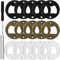 Anseom Decapsuleur Ouvre-Bouteille Insert Kit, 15 Pièces Jeu D'inserts pour Décapsuleur avec Vis Et Tournevis Ouvre-Bouteille de Bricolage pour Bars, Familles, Restaurants(Noir Argent Or)