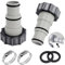 Waofzzn Poolschlauch Adapter, Ablaufschlauch Adapter Schlauchadapter Tauchpumpe Anschluss Adapter Poolschlauch Verbinder Für Ø 32 Und 38 Mm Pool-Schlauch
