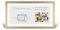 RahmenMax Morena Bilderrahmen Posterrahmen 30x90 cm Sand Gewischt Beige 90x30 cm mit weisser Rückwand und Antireflex Acrylglas