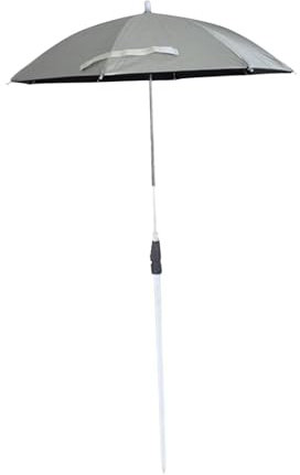 perfk Accessoires D'ombrage pour Plantes En Pot, Protection Solaire Polyvalente et Réglable En Hauteur, Parasol de Jardin pour L'extérieur, Parapluie Argenté