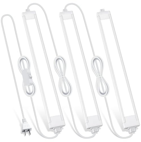 Lazukes 3 Pack Plug in Under Cabinet Lighting for Kitchen