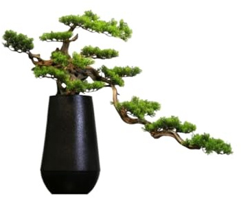 Künstlicher Simulationsbaum mit Keramikvase, Desktop-Kunstpflanzenornamente for Wohnzimmer, Büro, Blumenständer Künstliche Bäume