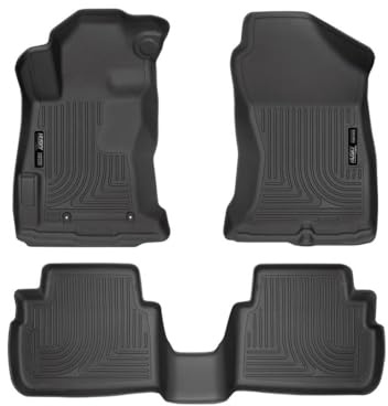 Husky Liners - 99661 passend für Subaru Impreza, 2018 Subaru Crosstek Weatherbeater vorne und 2. Sitz, Fußmatten schwarz