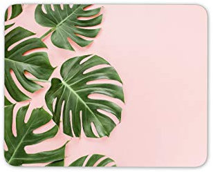 Destination Vinyl Ltd Palm Tree Leaves Pink Background Mouse Mat Pad Computer #14338