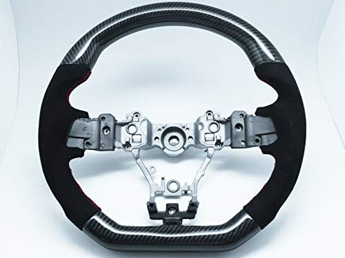 Gazoz Performance Volante Racer in fibra di carbonio a forma di D Alcantara per 15-20 WRX STI