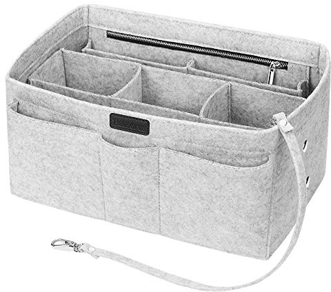 Betoores Feltro Organizer Borsa Donna, Borsa per Organizzatore con Borsa Rimovibile Interno (Grigio,M)