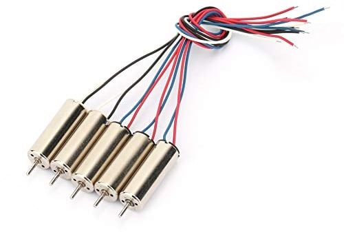 5 Pcs 24000RPM Coreless Motor,20mmx7mm High Speed 4 Axle Coreless Motor DIY Aircraft Motor for Steering Gear, Aircraft Plane Model Airplane Model RC Toys