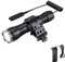 WESLITE Torche Tactique LED Rechargeable, 1300 Lumens Chasse Lampe Puissante Noir Mat 1 Mode étanche Lampe Torche avec Pressostat, Support de Rails et Chargeur de Batterie