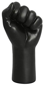LZHLMCL Sammlerfiguren Charakter Skulptur Schwarze Hand Faust Abstrakte Geste Ornament Home Decoration Figuren Dekoration Zubehör Faust