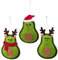 3 Stück Weihnachtsbaum Anhänger Stoff Avocado-Puppe Weihnachtsbaumschmuck Weihnachtskugel Hängende Dekoration