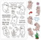 GLOBLELAND Sommer Otter Transparente Silikonstempel Fisch Wasserpflanze Klare Stamps Süßer Tiere Silikonstempel Für Kartengestaltung DIY Prägung Journaling