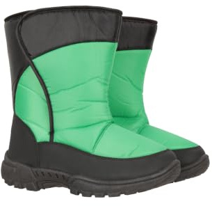 Mountain Warehouse Caribou Single Kids Snow Boots | Childrens Durable Snowproof & Warm Winter Footwear, Deep Lugs & High Traction Soles for Enhanced Grip, For Walking & Snow