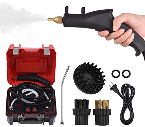 Irishom Pulitore a Vapore Portatile da 2000 W Macchina per la Pulizia a Vapore pressurizzata ad Alta Temperatura Vapore Senza Serbatoio e Resistente per Cucina Soggiorno Bagno Auto