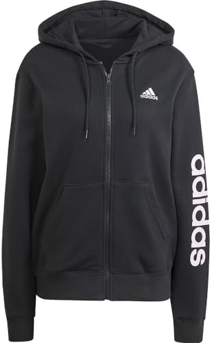 adidas Damen Essentials Linear Full-Zip French Terry Hoodie Hoodie
