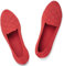 Puxowe Women's Ballet Flats Shoes Slip On Knit Dress Shoes Pumps Round Toe Ballerinas for Woman Comfort Soft 7 UK Red
