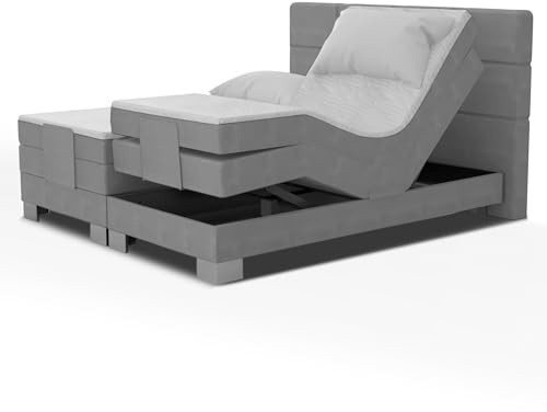 NEU: Boxspringbett ROM II mit Motor elektrisch verstellbar Sondergröße Sondermaß Überlänge Übergröße. (17) 140x220)