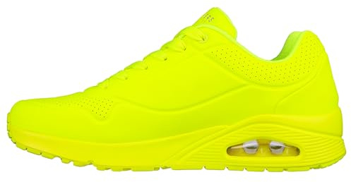 Skechers Uno Stand on Air Baskets Homme, Lime Durabuck Trim, 45.5 EU
