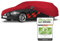 WALSER Premium Abdeckung Auto Indoor Stretch Plus Qualitätssieger Sehr Gut* Autoabdeckung Winter Autogarage Abdeckung Autoplane Winter Autogarage Abdeckung Winter Auto Abdeckplane Kombi Größe 5 rot