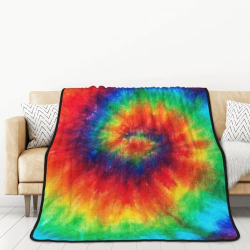 SYLALE Batik-Hippie-bedruckter doppelseitiger Flanell-Überwurf, 152,4 x 203,2 cm, ideale Bettdecke oder Bettüberwurf, perfekt für Bett, Wohnzimmer, Sofa, Couch