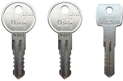 KeyPower Clés prédécoupées N001-N250 et N001R-N250R (2) pour Thule Ski, toit, boîte de chargement, porte-bagages et barres transversales. Sélectionnez votre numéro de clé, livré avec une clé de